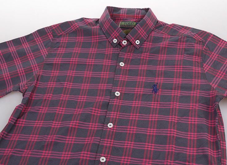 پیراهن چهارخانه مردانه طرح POLO