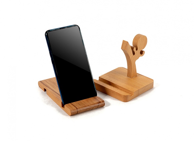 استند موبایل چوبی