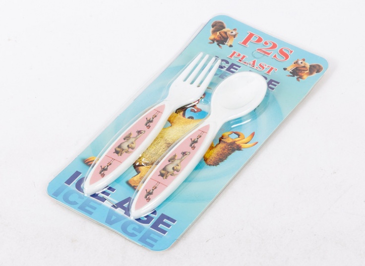 ست قاشق و چنگال بچگانه کارتونی