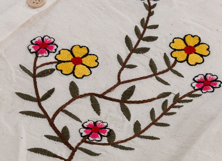 مانتو لینن گلدوزی کد 22941