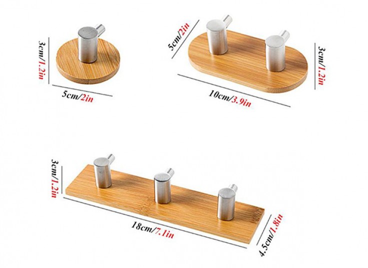 آویز دیواری بامبو و استیل