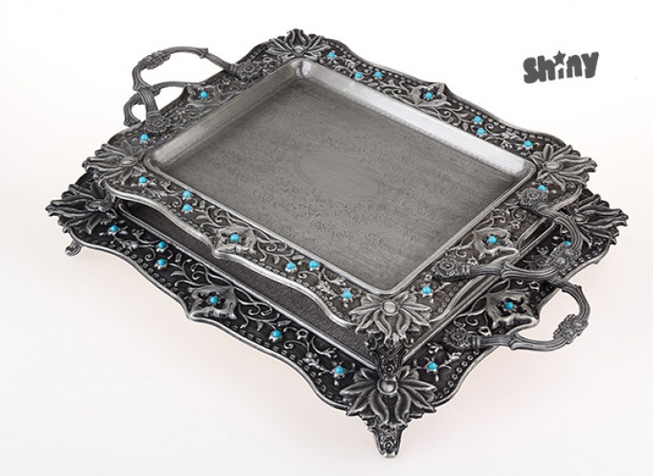 سینی پایه دار shiny