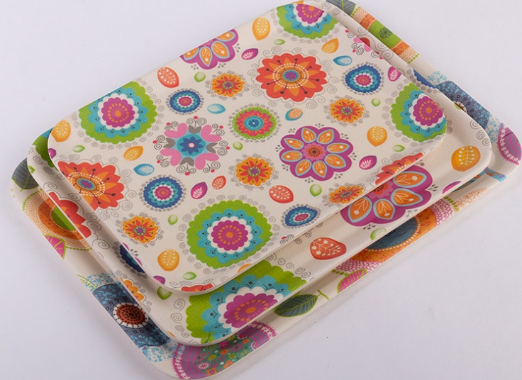 سینی آشپزخانه طرحدار بامبو LIMAZ