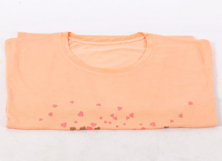 تیشرت زنانه ویسکوز طرح قلب