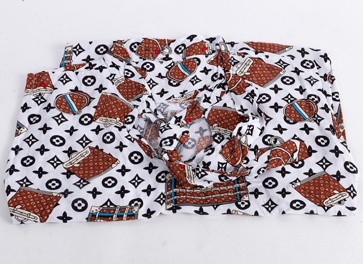 تاپ یقه گره‌ای نخی طرحدار