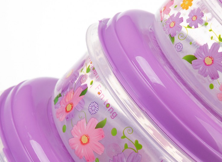 ظرف 5 تکه درب دار Rosy