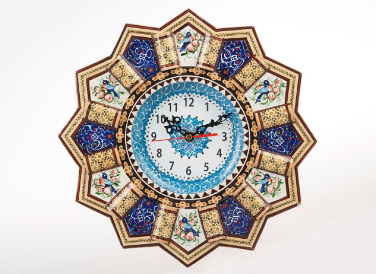 ساعت خورشیدی خاتم و مینا