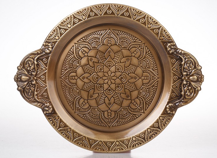 سینی فلزی طرح برجسته