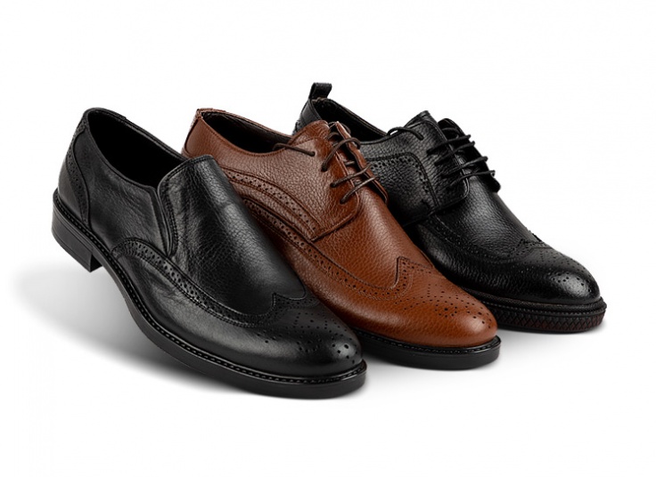 کفش چرمی هشت ترک مردانه