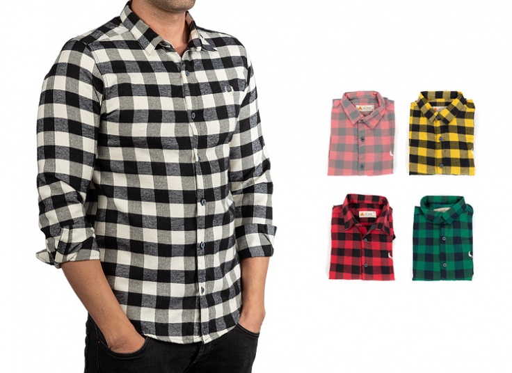 پیراهن چهارخانه مردانه ALTIN