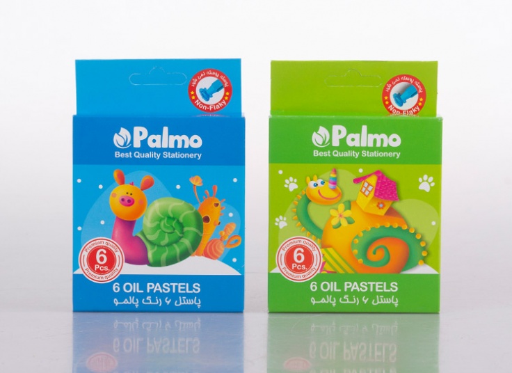پاستل روغنی 6 رنگ Palmo