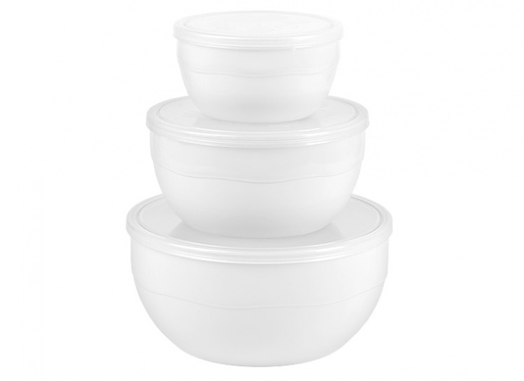 ست سه عددی کاسه درب‌دار Lovely