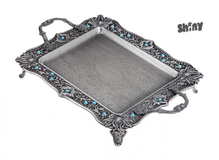 سینی پایه دار shiny