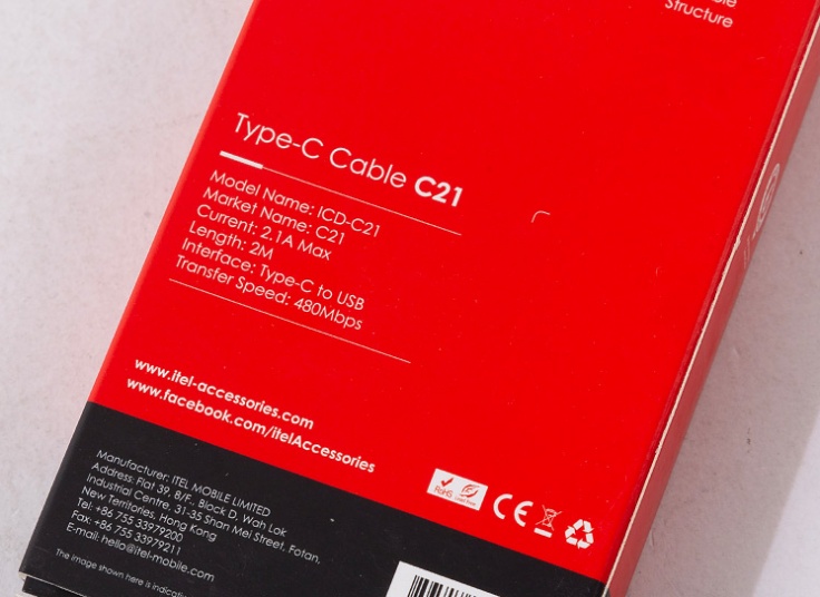 کابل شارژ آیتل