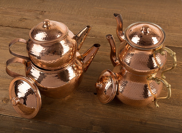 کتری و قوری مسی