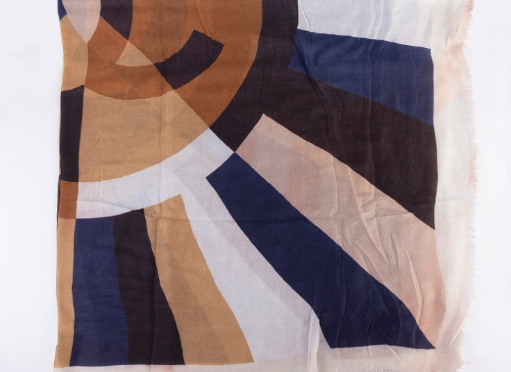 روسری قواره دار ZIBOO طرح Chanel