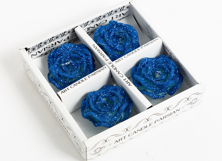 شمع طرح گل رز