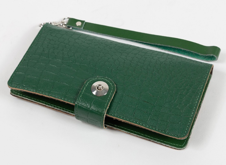 کیف پول و موبایل چرمی