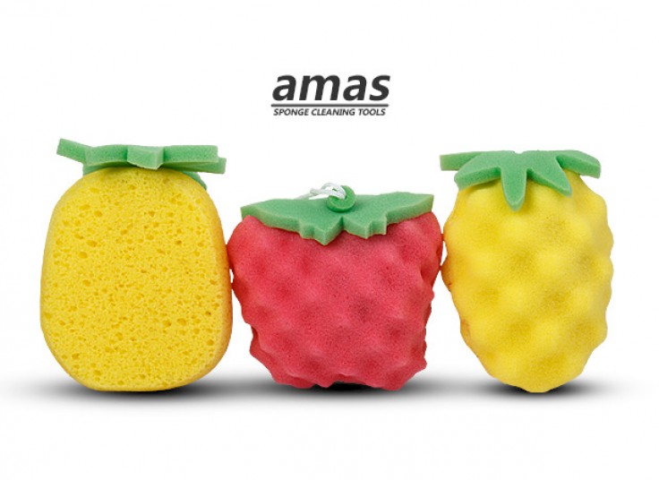 اسفنج حمام amas