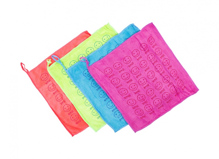 پک چهار عددی دستمال حوله ای SMILE