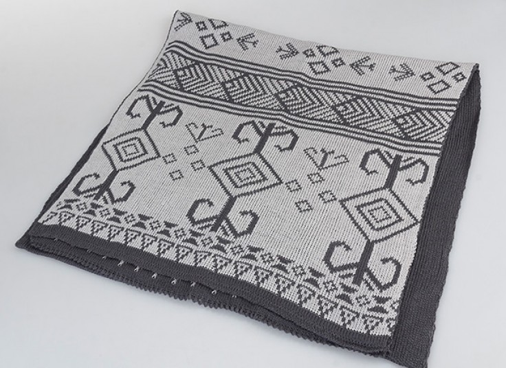 شال بافت زمستانی Geometric