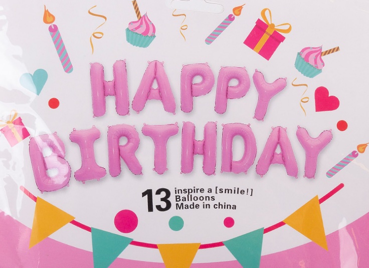 بادکنک فویلی Happy Birthday
