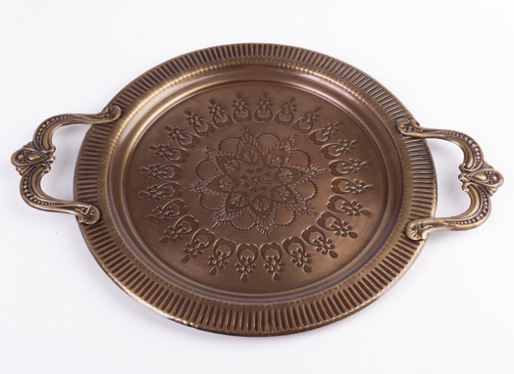 سینی فلزی طرح برجسته