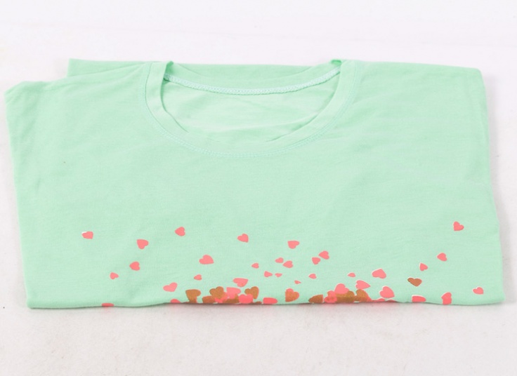 تیشرت زنانه ویسکوز طرح قلب