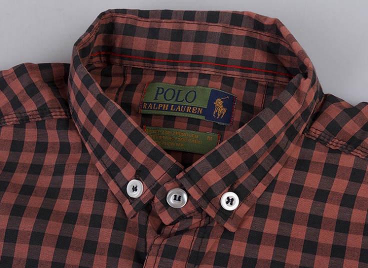 پیراهن مردانه چهارخانه طرح POLO