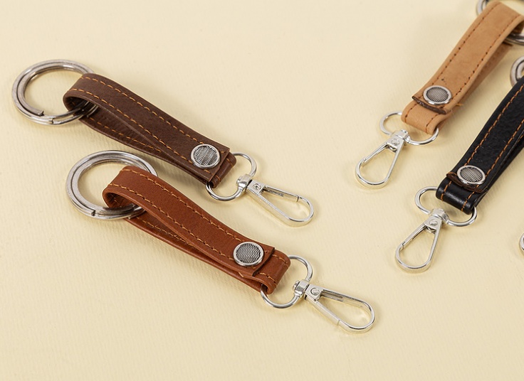 جاکلیدی چرم طبیعی