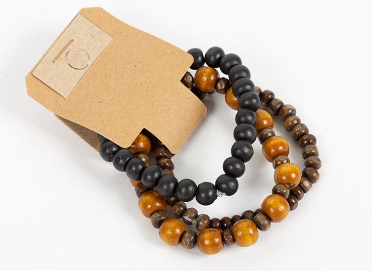 پک 3 عددی دستبند چوبی