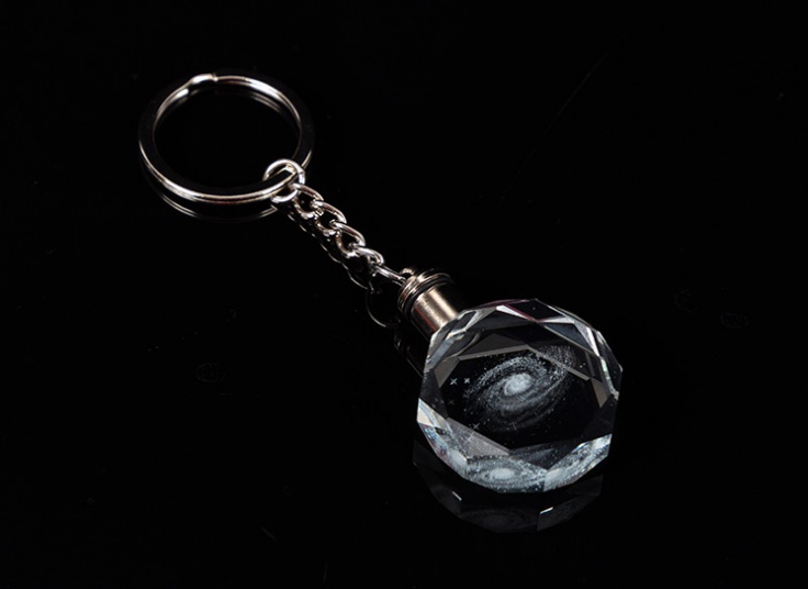 جاکلیدی کریستالی چراغ دار