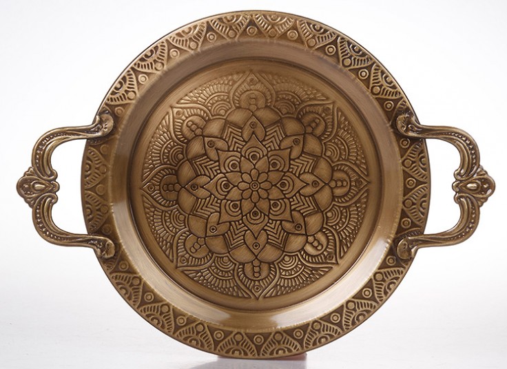 سینی فلزی طرح برجسته