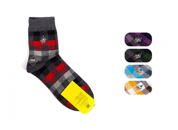 جوراب چهارخانه مردانه Pier Polo