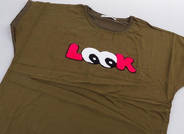 تیشرت طرح برجسته زنانه Madook