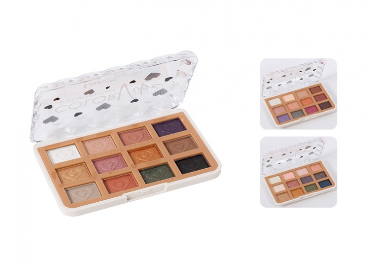 پالت سایه 12 رنگ  lura beauty