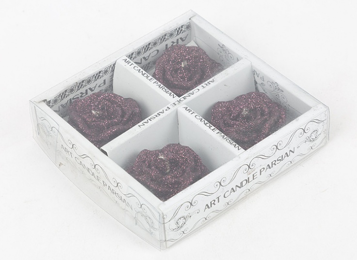 شمع طرح گل رز