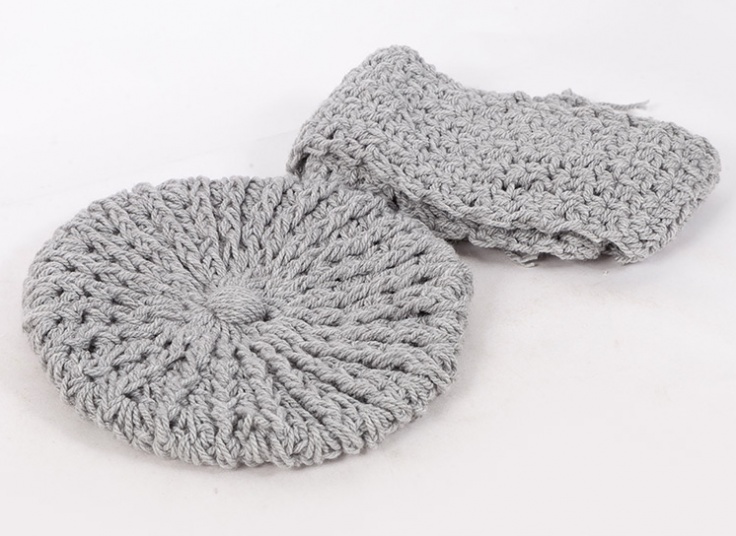 ست کلاه فرانسوی و شال گردن