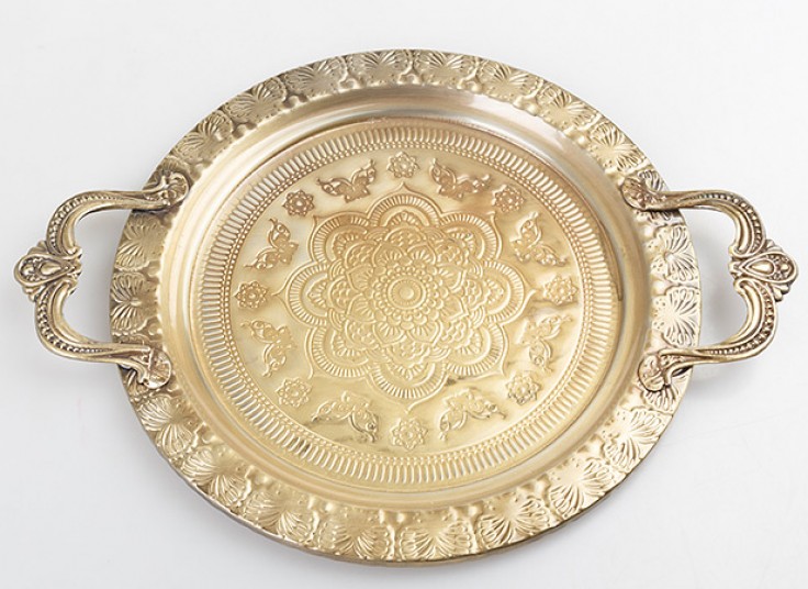 سینی فلزی طرح برجسته