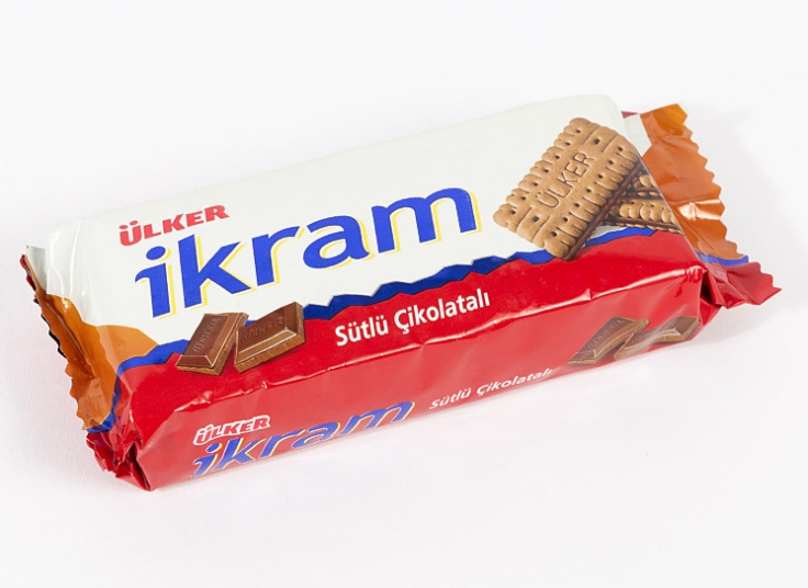 بیسکوییت کرمدار فندقی Ulker ikram