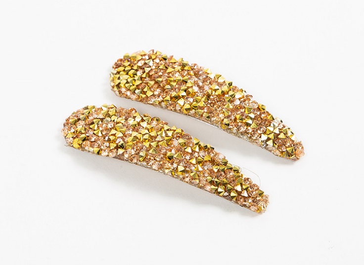 گیره مو دو عددی کریستالی