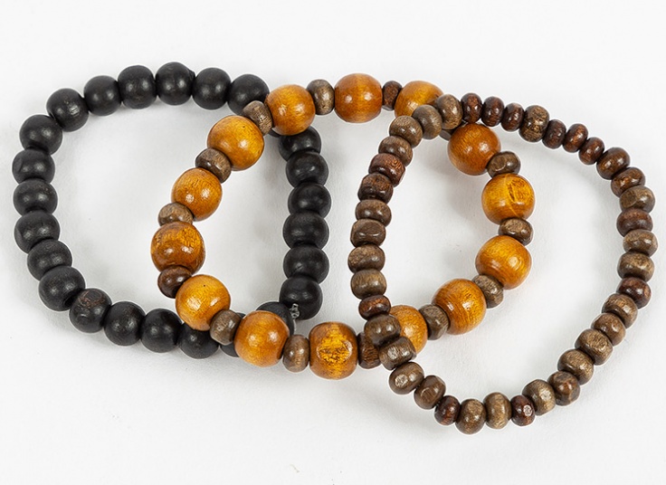 پک 3 عددی دستبند چوبی