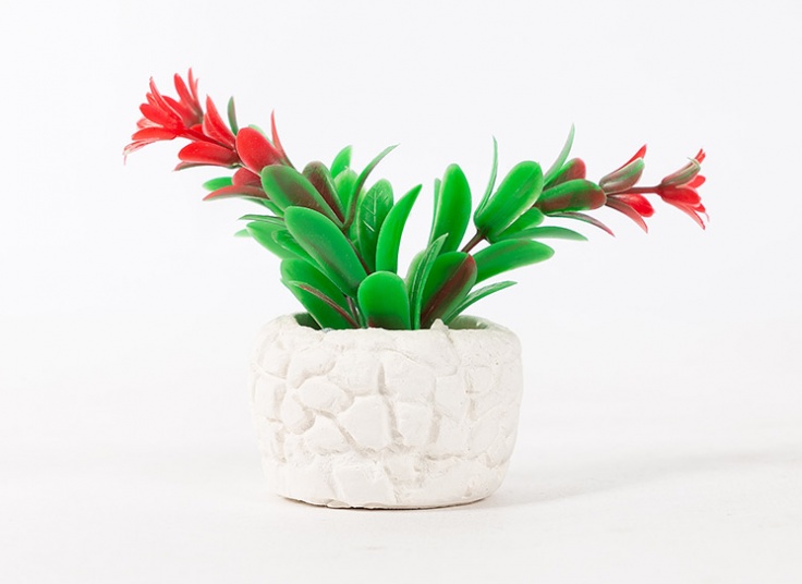 گلدان تزئینی طرح سنگی