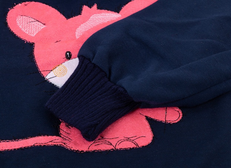 بلوز آستین بلند تکه دوزی