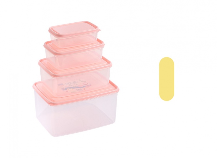 ظروف فریزری 4 تکه Kara Box تک پلاستیک