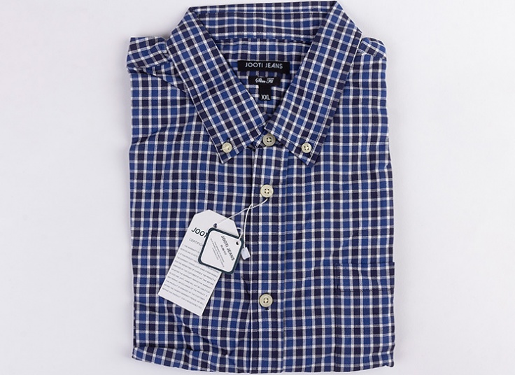 پیراهن چهارخانه مردانه Jooti jeans