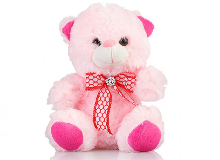 عروسک خرس پاپیون دار