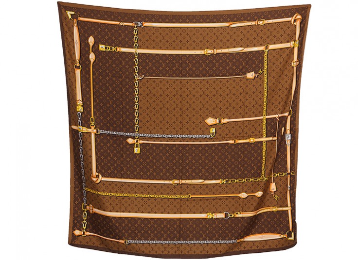 روسری ساتن ابریشم قواره دار Multi Brand