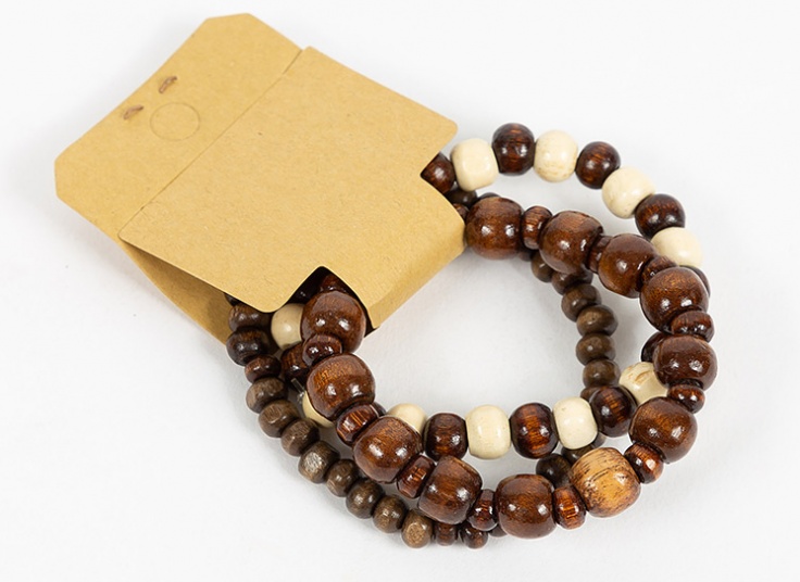 پک 3 عددی دستبند چوبی