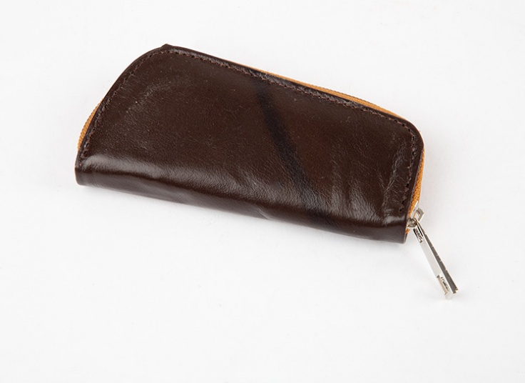 جا کلیدی چرمی زیپ دار